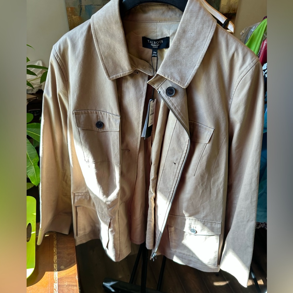 Talbots new tan jacket